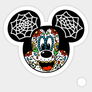 Day of the Dead Dream Catcher Sticker